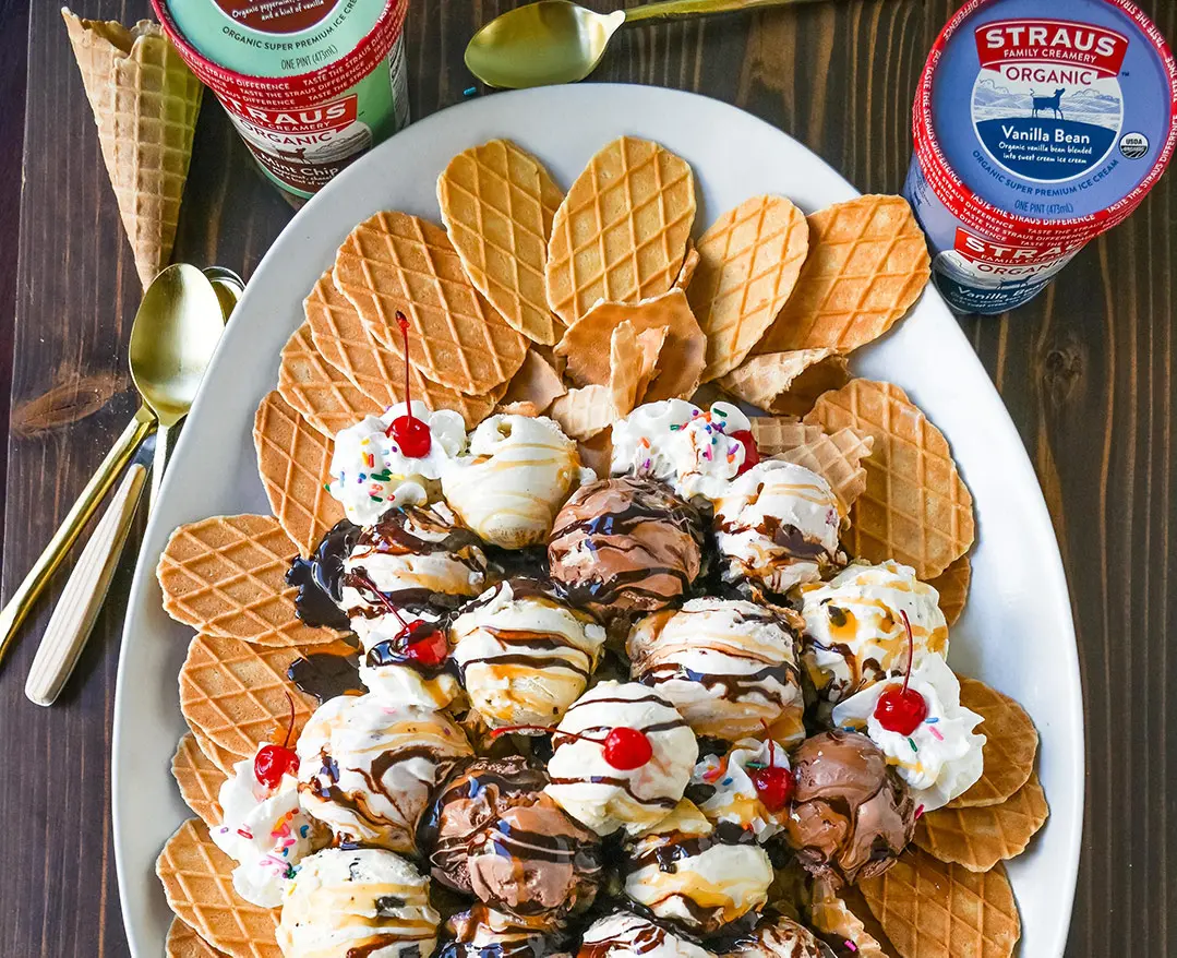 Beautifully Arranged Ice Cream Nachos