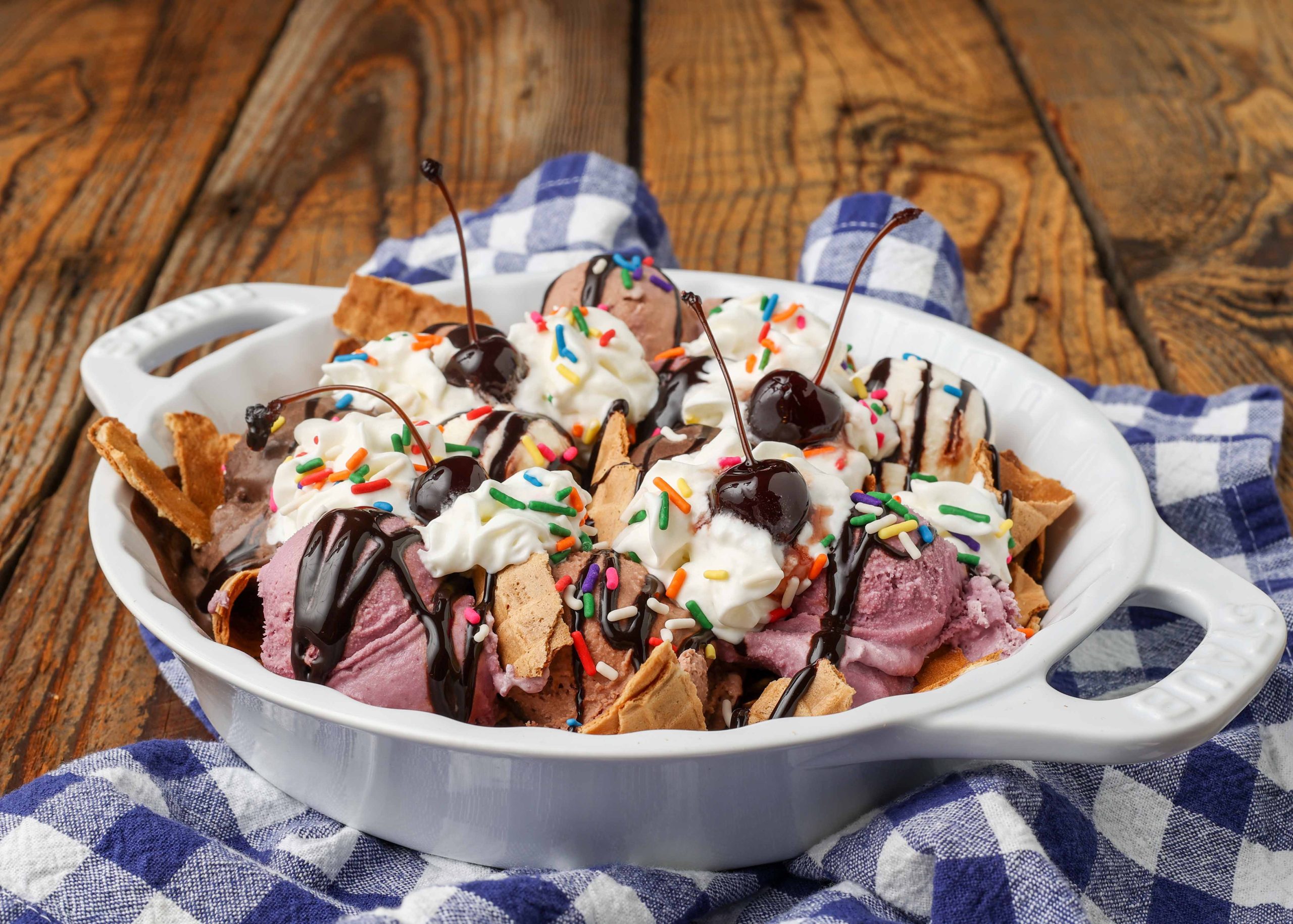 Colorful Ice Cream Nachos