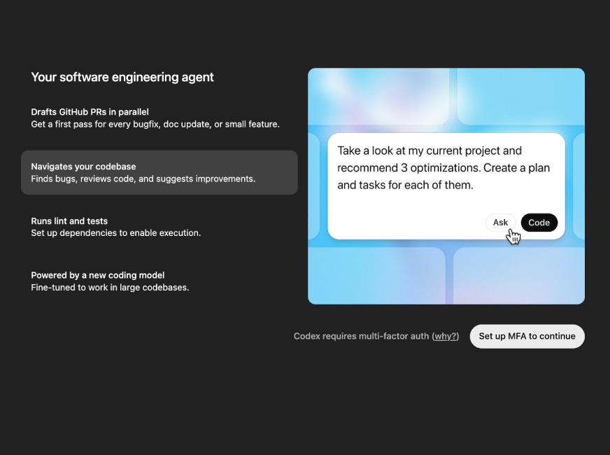 Connect GitHub (first‑time only)