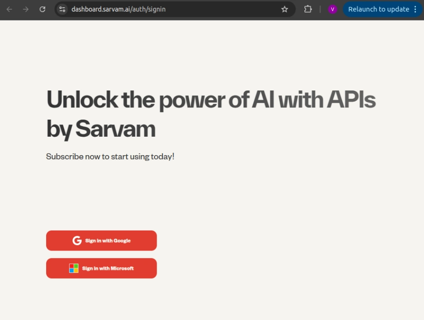 Accessing the API